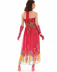 Платье на завязках ярко-розовое Riesi