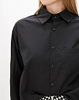 Блузка черная с принтом Forza Viva