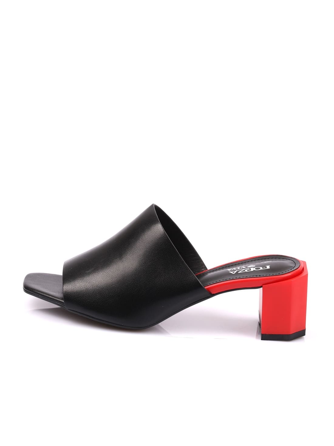 Сабо женские кожаные черные Bella — фото 3