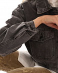 Куртка джинсовая черная укороченная Vella