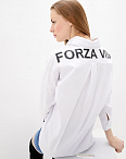 Блузка белая с принтом Forza Viva