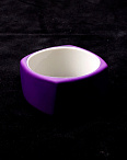 Браслет матовый комбинированный темно-фиолетовый Vinella