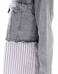 Куртка джинсовая комбинированная голубая Millazo