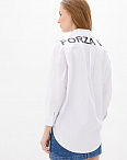 Блузка белая с принтом Forza Viva