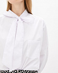 Блуза женская белая с завязками Nicola
